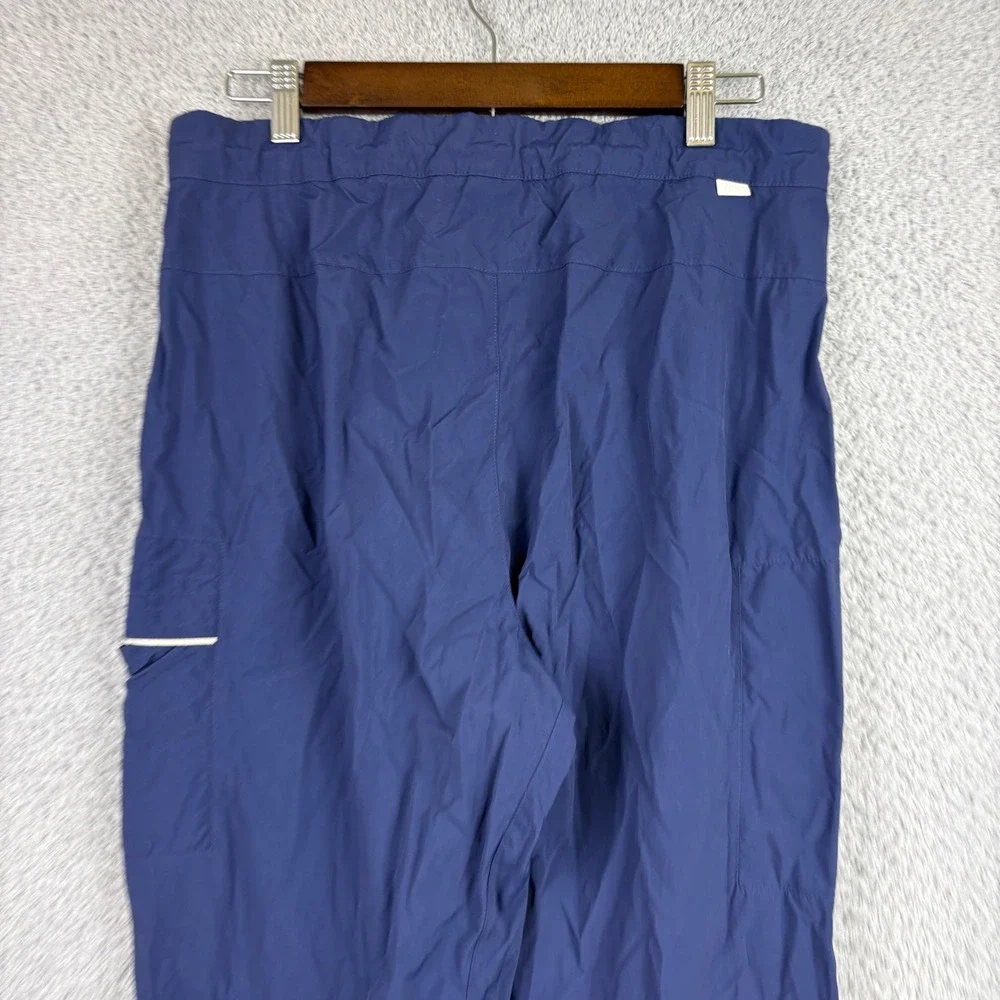 Nike Cargo Pants Mens Medium Navy Blue Zip Pocket Utility Gorpcore 100% Nylon